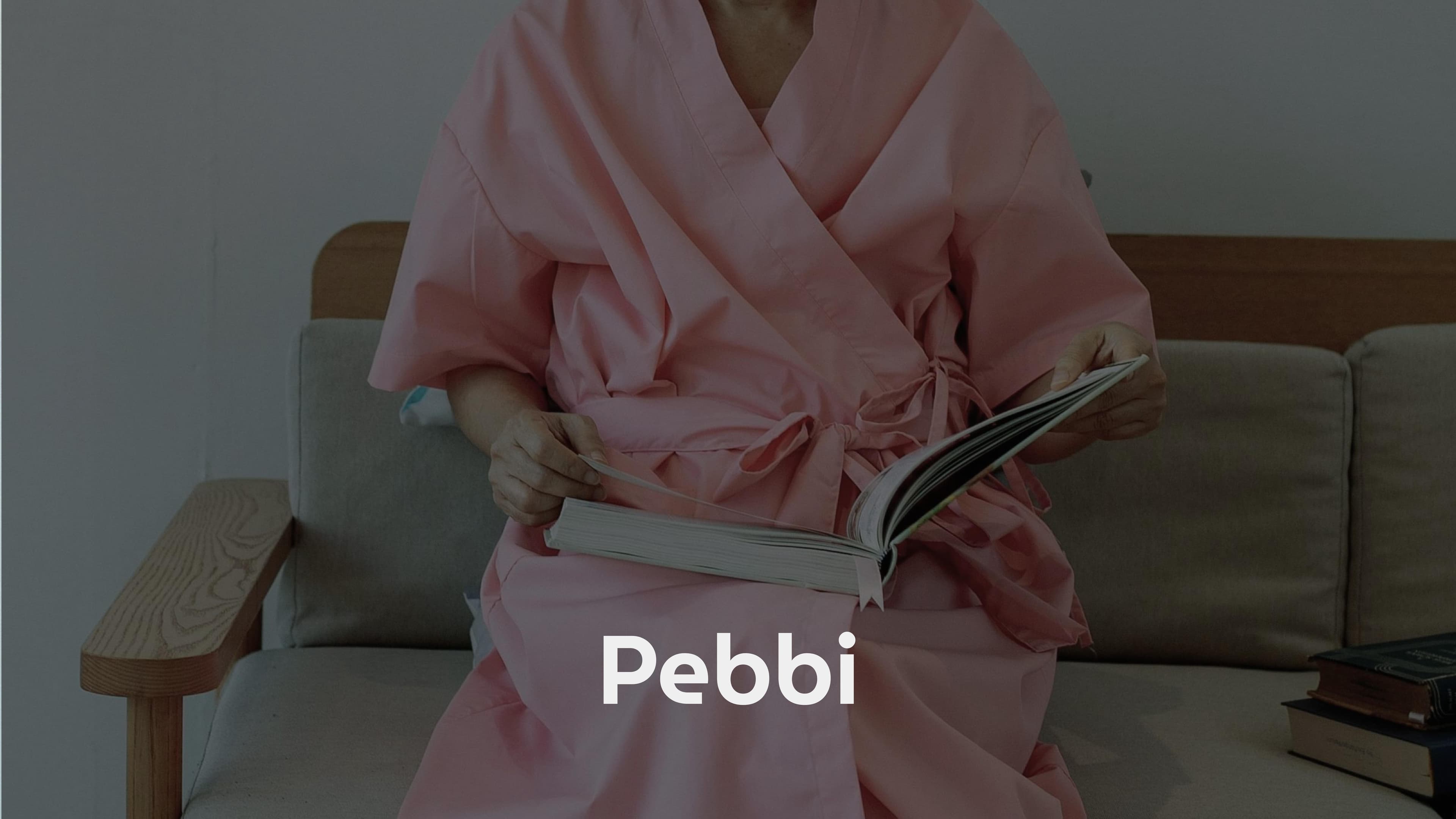 Pebbi worn at home during everyday life