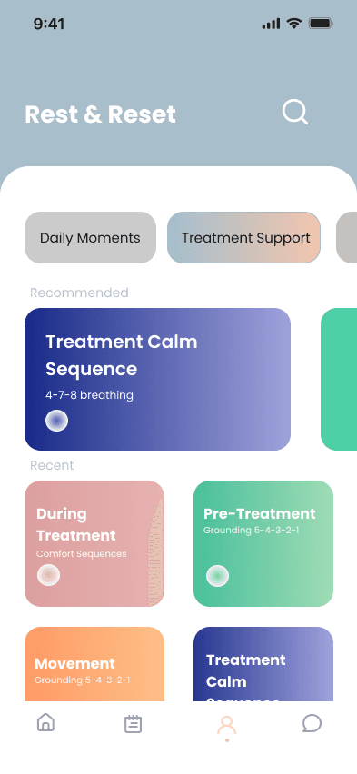 Rest and Reset calming sequences