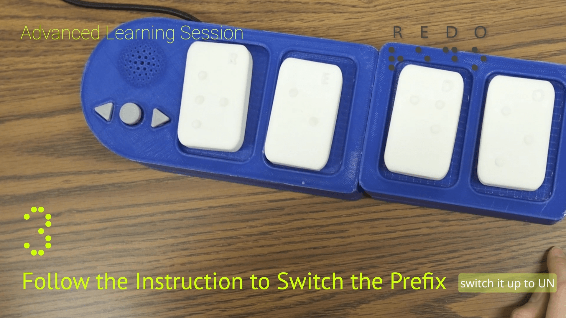 Advanced session: following the audio instruction to switch the prefix